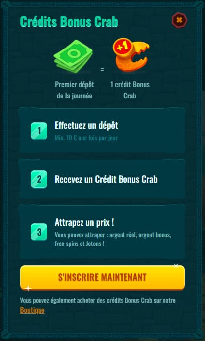 Spinanga Casino bonus Crab