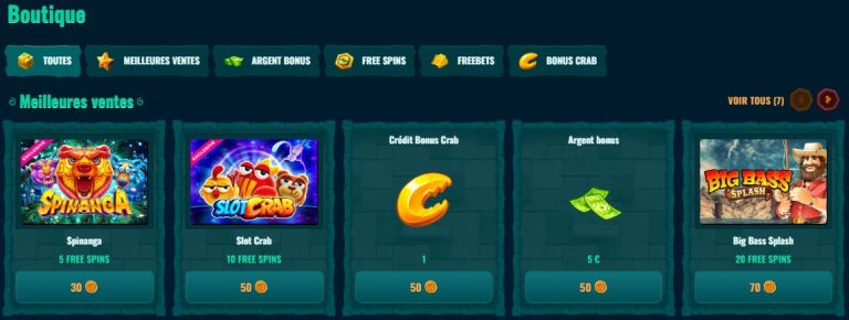 Spinanga Casino boutique